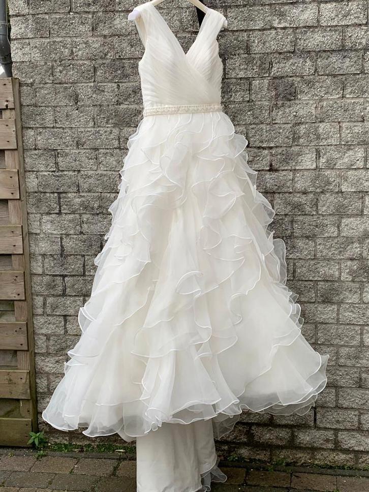 Bruidsjurk Organza Halter - Maat 38, Kleding | Dames, Trouwkleding en Trouwaccessoires, Ophalen