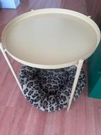 IKEA GLADOM Bijzettafel Geel, 45 tot 60 cm, Minder dan 55 cm, Rond, Ophalen of Verzenden