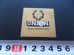 sticker 75 jaar UNION fietsen, Verzamelen, Ophalen, Zo goed als nieuw