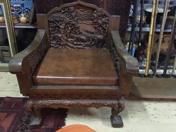 Thailand, stoel, troon, olifant, kunst, design, uniek  beschikbaar voor biedingen