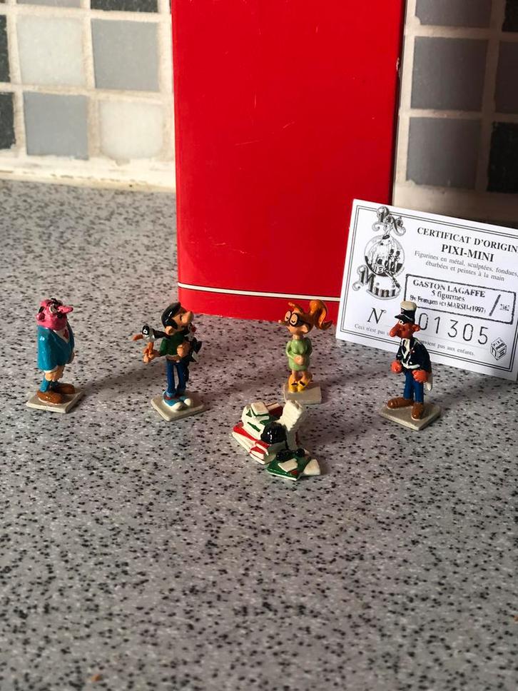 Gaston miniserie - pixi, Verzamelen, Stripfiguren, Zo goed als nieuw, Beeldje of Figuurtje, Asterix en Obelix, Ophalen of Verzenden