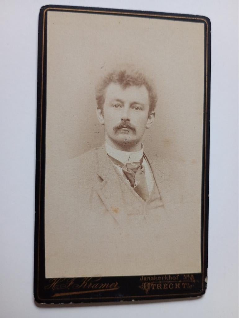 CDV Utrecht Man, Gebruikt, Foto, Ophalen of Verzenden, Voor 1940