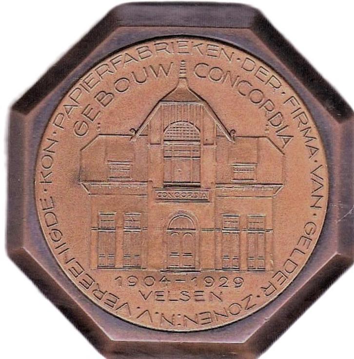 VEREENIGING KON PAPIERFABRIEKEN DER FIRMA VAN GELDEREN EN ZO, Postzegels en Munten, Penningen en Medailles, Overige materialen