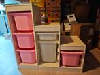 Ikea Trofast met bakken wit/roze, Gebruikt, Kast, 100 cm of meer, Minder dan 50 cm