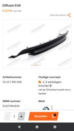Oem BMW E46 touring M-pakket diffuser achterbumper, Ophalen of Verzenden, BMW, Bumper