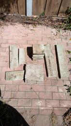 Gratis tegels, Tuin en Terras, Tegels en Klinkers, Ophalen, Gebruikt, 10 m² of meer, Beton