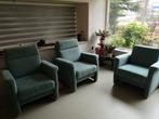 Fauteuils 3x mintgroen prachtig, Huis en Inrichting, Fauteuils, Ophalen, Zo goed als nieuw, 75 tot 100 cm, 50 tot 75 cm