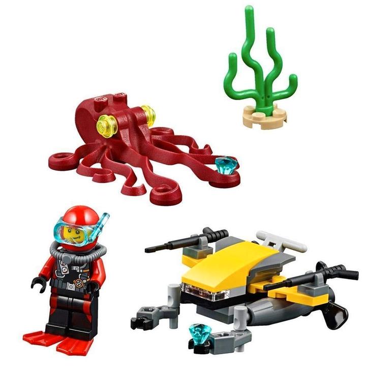 Lego City Diepzee Duik Scooter - (60090), Kinderen en Baby's, Speelgoed | Duplo en Lego, Zo goed als nieuw, Ophalen of Verzenden