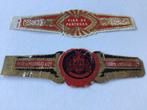 2x Flor de Partagas Sigarenbandjes Vintage, Verzamelen, Rookartikelen, Aanstekers en Luciferdoosjes, Verzenden, Gebruikt, Sigarenbandjes