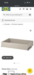 2 Nieuwe Komplement Beige Lades voor PAX Kast, Overige materialen, Nieuw, Minder dan 100 cm, Met lade(s)