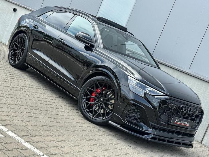 Audi Q8 55 TFSI e 394Pk S line 23Inch Vossen 4Wielbest Rs-in, Auto's, Audi, Bedrijf, Te koop, Q8, 360° camera, 4x4, Achteruitrijcamera
