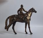 Leuk paarden beeldje met ruiter., Ophalen of Verzenden, Gebruikt, Dier