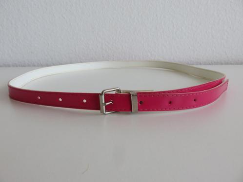 Vintage smalle roze fuchsia riem ceintuurtje, Kleding | Dames, Riemen en Ceinturen, Zo goed als nieuw, 80 tot 90 cm, Minder dan 3 cm