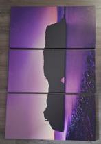 Paars 3 luik schilderij, Ophalen