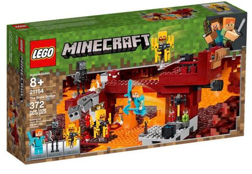 U6 - Lego Minecraft 21154 - The Blaze Brigde, Kinderen en Baby's, Speelgoed | Duplo en Lego, Zo goed als nieuw, Ophalen of Verzenden