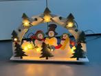 Kerstdecoratie - Houten set met verlichting, Ophalen of Verzenden, Zo goed als nieuw