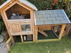 Mooi groot konijnenhok van geimpregneerd hout, Dieren en Toebehoren, Knaagdieren en Konijnen | Hokken en Kooien, Ophalen, 90 cm of meer