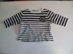 Mooie longsleeve zwart wit gestreept jongen maat 62, Kinderen en Baby's, Babykleding | Maat 62, Ophalen of Verzenden, Zo goed als nieuw