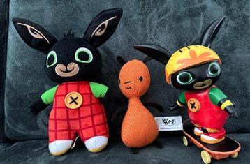 GELIJK OPHALEN! Bing en Flop knuffels met Bing op skateboard beschikbaar voor biedingen