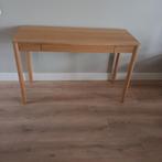 Eiken fineer - bureau met lade - 120 x 47 x 75 cm, Huis en Inrichting, Tafels | Sidetables, Ophalen, 100 tot 150 cm, Nieuw, Overige houtsoorten