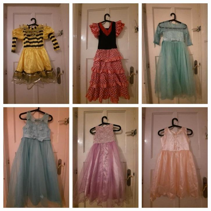 Prachtige verkleed prinssessen jurken in 1 koop, Kinderen en Baby's, Carnavalskleding en Verkleedspullen, Ophalen of Verzenden