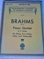 bladmuziek Brahms pianokwintet op.34/viool altviool cello pi, Muziek en Instrumenten, Bladmuziek, Overige soorten, Ophalen of Verzenden
