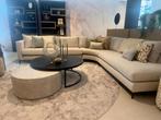 Luxe hoebank met ronde hoek breedte 335 cm, Ophalen, Sommelsdijksehaven 19, Info@vissermeubelen.nl, Vissermeubelen