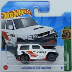 Hotwheels Mitsubishi Pajero Evolution (wit), Verzenden, Nieuw, Auto