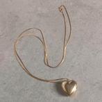 Quartz horloge medallion ketting ZGAN, Ophalen of Verzenden, Zo goed als nieuw, Goud, Met hanger