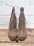 XUZ - Handmade leren klompjes laarzen maat 40 - Nieuw €200, Bruin, Lage of Enkellaarzen, Ophalen of Verzenden, X