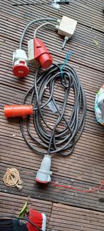 Krachtstroom kabels met stekker,  losse krachtstroom stekker, Doe-het-zelf en Verbouw, Elektra en Kabels, Ophalen of Verzenden