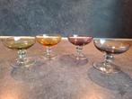 Vintage Cocktailglazen Set van 4, Antiek en Kunst, Ophalen