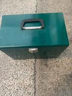 Metalen Archiefkist, Sieraden, Tassen en Uiterlijk, Beautycases, Gebruikt, Ophalen of Verzenden, Met slot, Hardcase