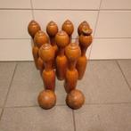 Houten Kegels met 2 Houten Ballen, Ophalen of Verzenden