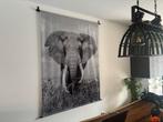 Wandkleed Grijze Olifant 140x170cm, Ophalen, Zo goed als nieuw