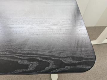 IKEA BEKANT bureau 120x80 – zwart blad, wit onderstel - afbeelding 4