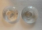 Orrefors Sweden kristallen waxinelicht-houder , 3 in voorr., Minder dan 25 cm, Overige materialen, Gebruikt, Ophalen of Verzenden