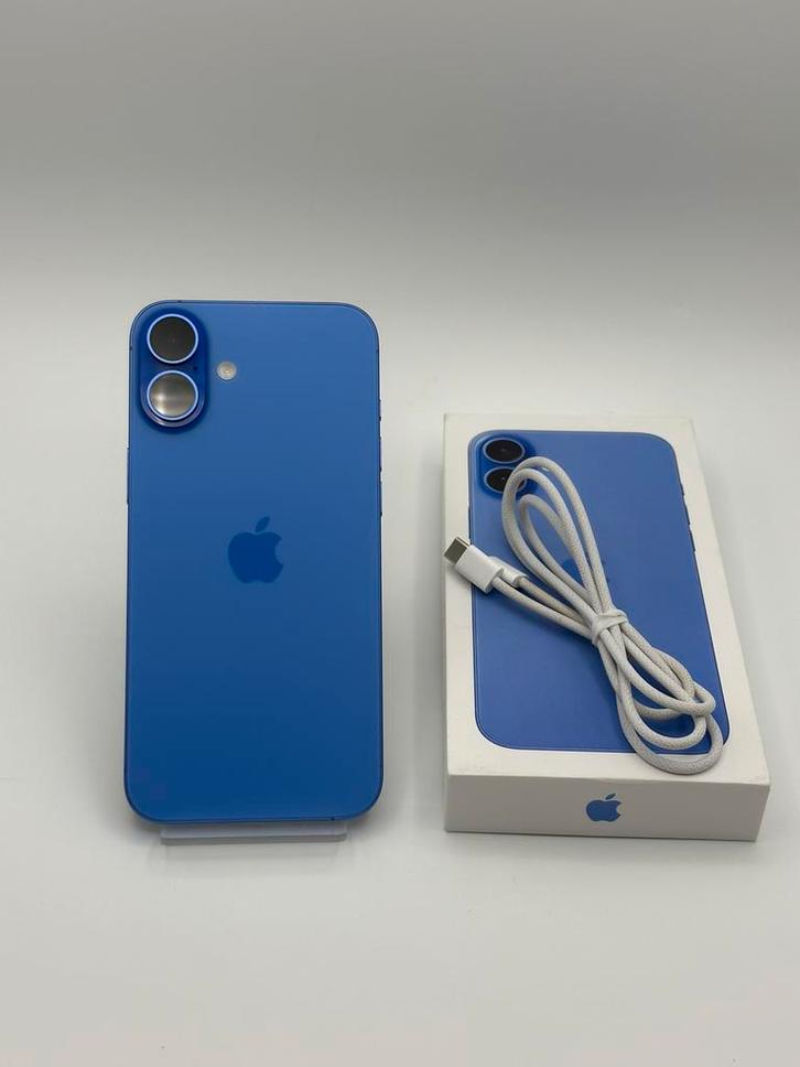 Iphone 16 Plus 128 GB (Marine Blue) - Topstaat! / Inruil mag, Telecommunicatie, Mobiele telefoons | Apple iPhone, Zo goed als nieuw