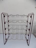 Flessenrek wijnrek draadstandaard jaren 70 vintage retro, Ophalen of Verzenden, Gebruikt