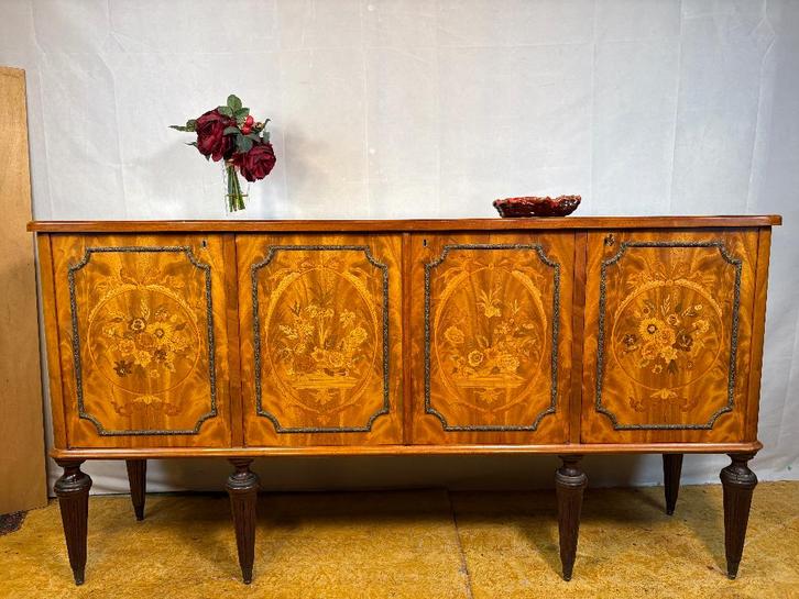 Gratis bezorging!Uitzonderlijke antieke console dressoir1900, Huis en Inrichting, Kasten | Dressoirs, Gebruikt, 150 tot 200 cm