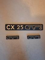 €10 Citroen CX 25 GTI Typeplaatjes achterklep en C-stijlen, Gebruikt, Ophalen of Verzenden, Achter, Achterklep