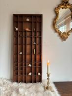 Vintage letterbak hout 33x 80cm horizontaal & vertikaal, Ophalen, Zo goed als nieuw, Nvt, Nvt