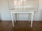 Tafel buro wit hout retro vintage pas geschilderd bureay, 50 tot 100 cm, Ophalen of Verzenden, Zo goed als nieuw, Retro vintage