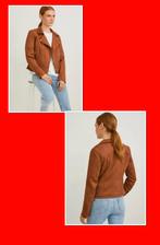 Nieuw! Bruine Biker Jas - gevoerd - Maat XL, Bruin, Yessica, Maat 46/48 (XL) of groter, Nieuw