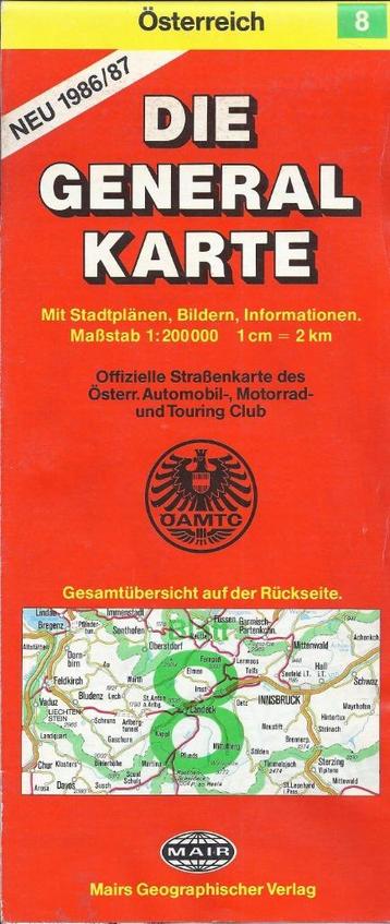 Pl23 plattegrond gedeelte oostenrijk 1986/87 -- nr8   verzen beschikbaar voor biedingen