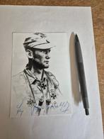 WO2 Gesigneerde foto met handtekening en brief Ridderkruis, Verzamelen, Militaria | Tweede Wereldoorlog, Ophalen of Verzenden
