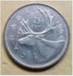 Canada - 25 cent 1968 - circulated**, Losse munt, Verzenden, Noord-Amerika