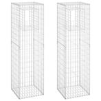 AANBIEDING | Schanskorf palen 2 st 50 x 50 x 180 cm ijzer! G, Verzenden, Nieuw, Minder dan 180 cm, Palen