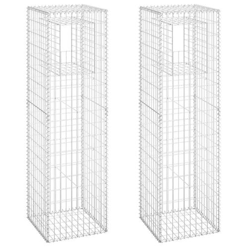AANBIEDING | Schanskorf palen 2 st 50 x 50 x 180 cm ijzer! G, Tuin en Terras, Palen, Balken en Planken, Nieuw, Palen, Minder dan 180 cm