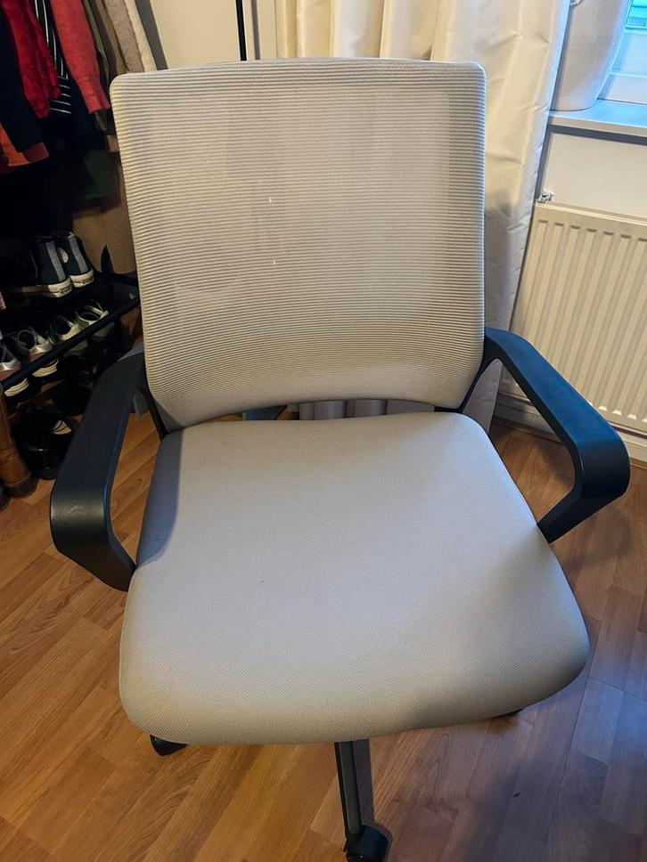 Bureaustoel Oslo - Crème, Leen Bakker, Huis en Inrichting, Bureaustoelen, Zo goed als nieuw, Bureaustoel, Beige, Ergonomisch, Ophalen